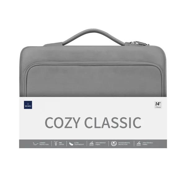 02_خرید-کاور-لپ-تاپ-Cozy-Classic-Case-طوسی-16اینچی کیف و کاور لپ تاپ و مک بوک 16 اینچی ویوو Cozy Classic