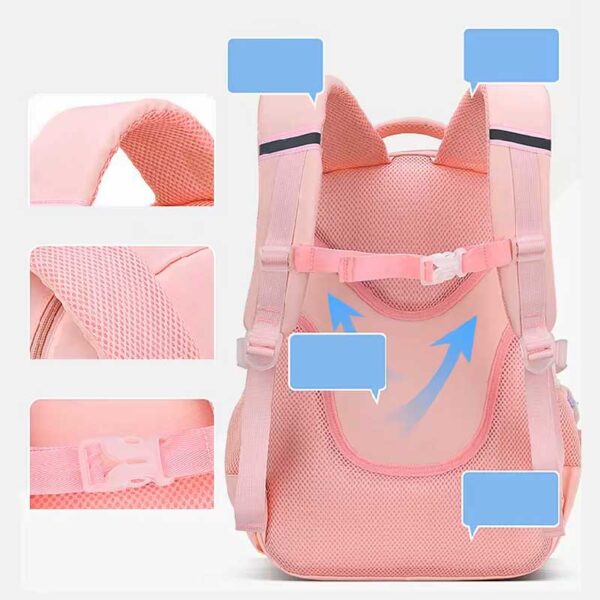 03_schoolbackpack4189-4 کیف مدرسه کوله پشتی کره ای 2232