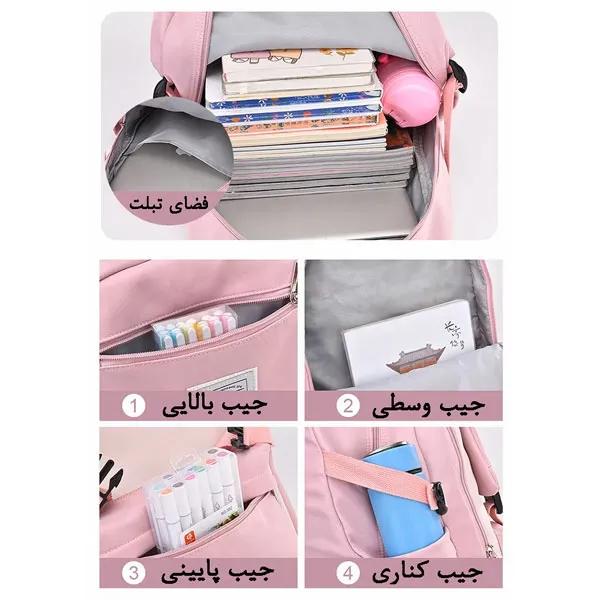03_کوله-مدرسه-پر-از-جیب کیف کوله پشتی مدرسه وارداتی 2280