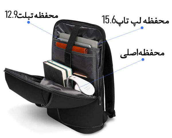 کیف کوله پشتی لپ تاپ 15.6 اینچی ضدآب بنج 2913