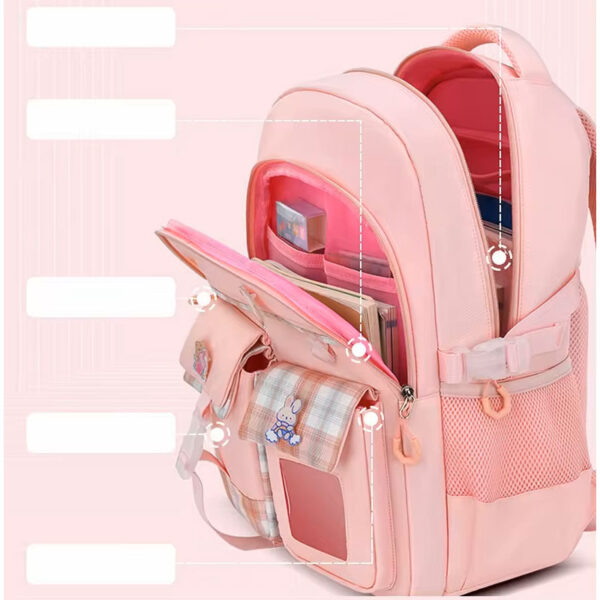 06_schoolbackpack4189-9 کیف مدرسه کوله پشتی کره ای 2232