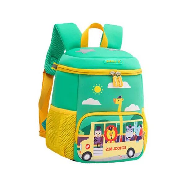 07_olang-bus-6104-green-9 کیف کوله پشتی بچگانه اتوبوسی اولنگ 6104
