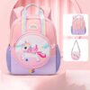 07_olang6112pink کوله پشتی بچه گانه با کیف دوشی جداشونده اولنگ 6112