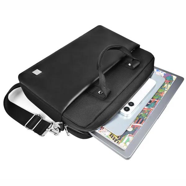 07_قیمت-کیف-لپ-تاپ-14inch-هالی-WiWU-نمای-بغل-چپ کیف لپ تاپ 14 اینچی ویوو Hali Laptop Bag