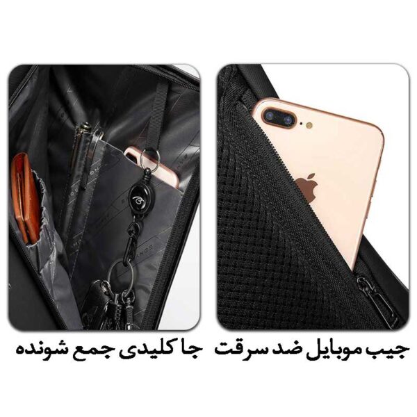 کیف کوله پشتی لپ تاپ 15.6 اینچی ضدآب بنج 2913