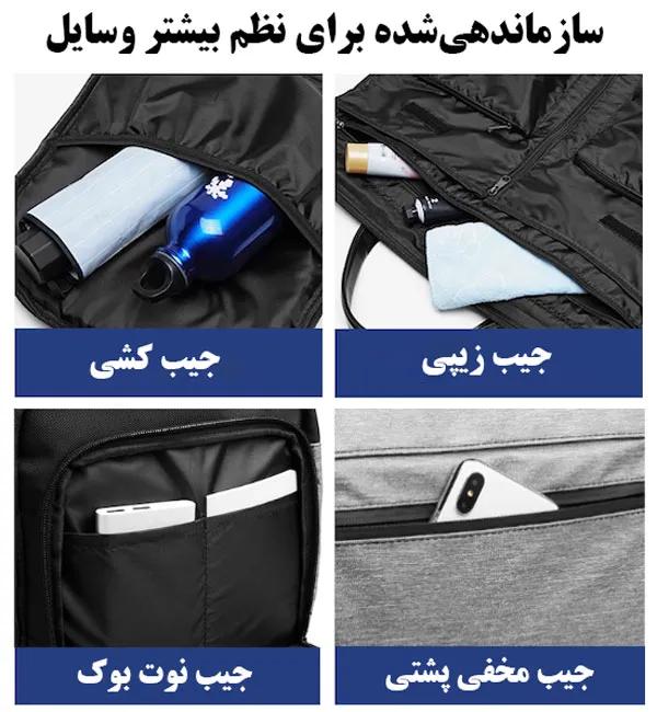 08_خرید-کیف-کت-و-شلوار-و-لباس-رسمی-اوزوکو-OZUKO-9288 کیف کت و شلوار کوله پشتی مسافرتی اوزوکو 9288