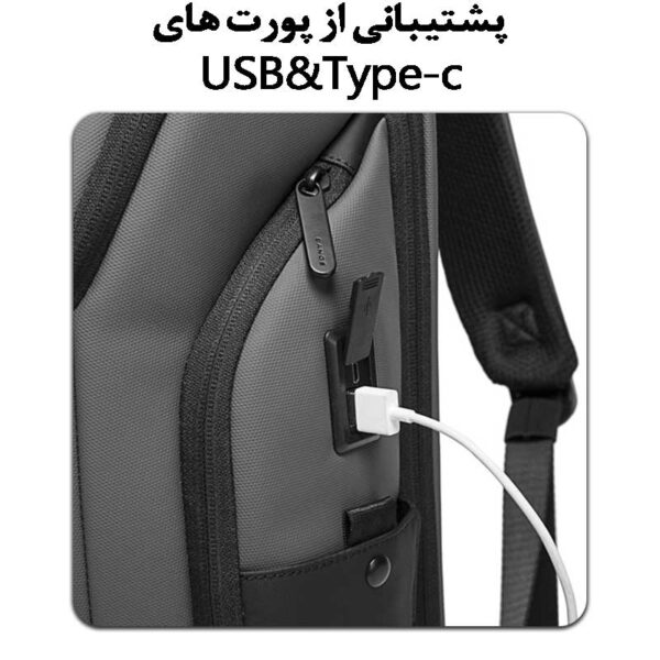 08_کیف-کوله-ای-ضدآب-ضدضربه-لپ-تاپ-با-درگاه-شارژ-bg-7267 کیف بنج مدل 7267 کوله پشتی لپ تاپ 15.6 اینچ