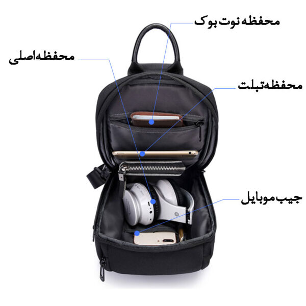 09_بادی-بگ-شانه-ای-سفری-دانشجویی-مقاوم-در-برابر-نفوذ-آب-و-باران-BG7565 کیف کراس بادی بنج 7565
