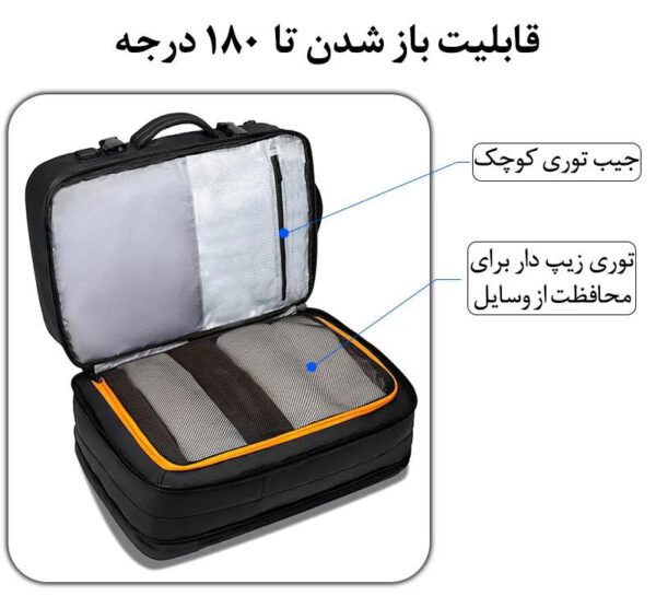 کیف مسافرتی 35L کوله پشتی لپ تاپ 15.6 اینچی بنج 1908