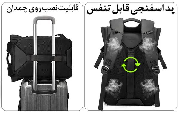 کیف کوله پشتی روزانه لپ تاپ 15.6اینچ بنج 7700
