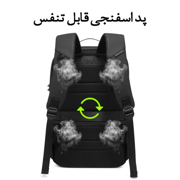 10_کوله-پشتی-دانشجویی-لپ-تاپ-15.6-اینچ-ضدآب-ضدضربه-ضدسرقت-بنج-7225 کیف کوله پشتی ضد سرقت لپ تاپ بنج 7225