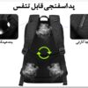 10_کیف-لپ-تاپ-بنج-مدل-7663-با-پورت-USB کیف کوله پشتی لپ تاپ 15.6 اینچ بنج 7663
