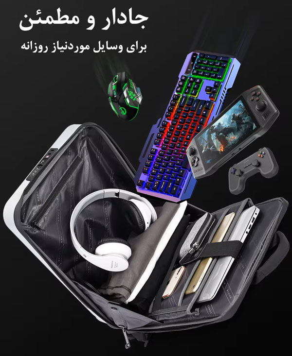 10_کیف-کوله-ای-باکیفیت-ضد-ضربه-بنج-مدل-2839 کیف و کوله پشتی ضدسرقت لپ تاپ 15.6 اینچی بنج 2839