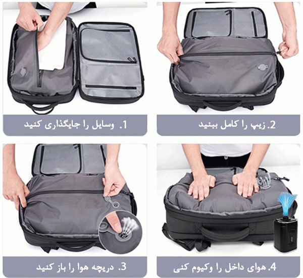 کوله پشتی مسافرتی وکیوم‌دار بنج مدل 3028