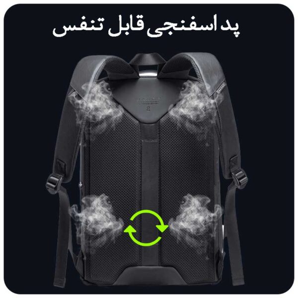 12_کوله-پشتی-دوبند-استاندارد-اورجینال-دانشجویی-بنج-مدل-BG-7078 کیف کوله پشتی لپ تاپ 15.6 اینچ بنج 7078