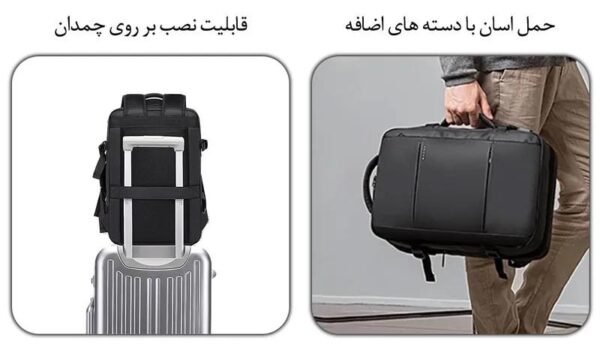 کیف مسافرتی 35L کوله پشتی لپ تاپ 15.6 اینچی بنج 1908