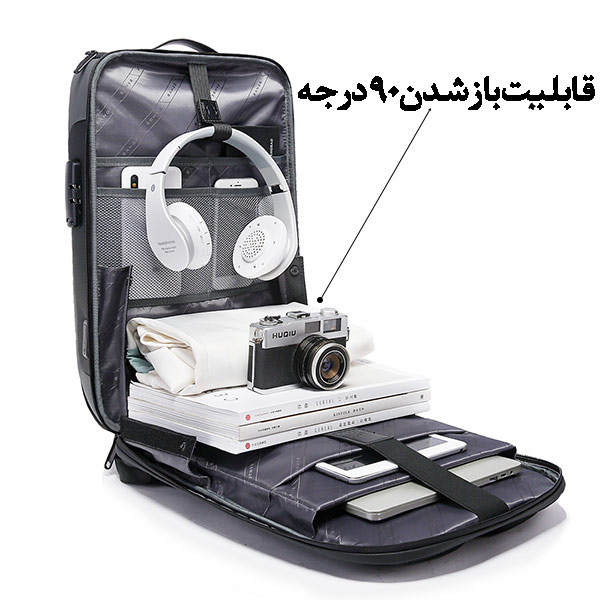 13_کوله-پشتی-کوهنوردی-با-درگاه-شارژ-باکیفیت-بنج-7216plus کیف و کوله پشتی لپ تاپ 15.6 اینچ بنج 7216 پلاس
