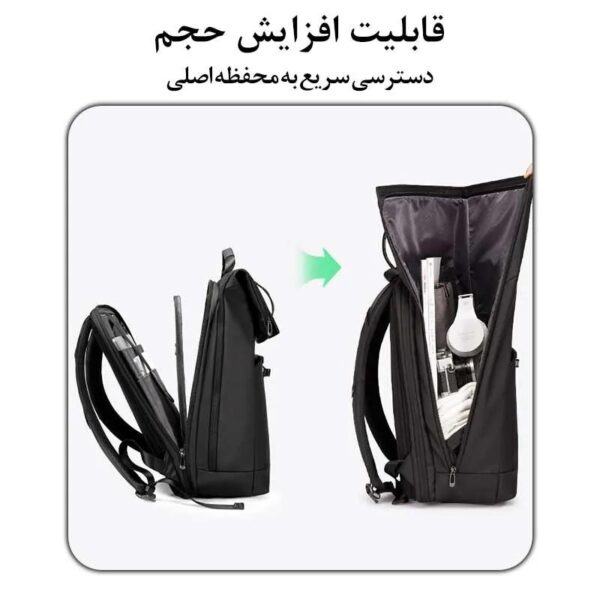 15_کیف-همه-کاره-بنج-BG2888-جادار-و-باکیفیت کوله پشتی مسافرتی لپ تاپ 15.6 اینچ بنج 2888