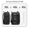 کیف مسافرتی 45L کوله پشتی لپ تاپ 17 اینچی بنج 1908D