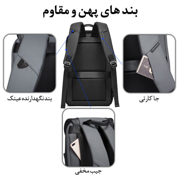 کیف و کوله پشتی لپ تاپ 15.6 اینج بنج 7276