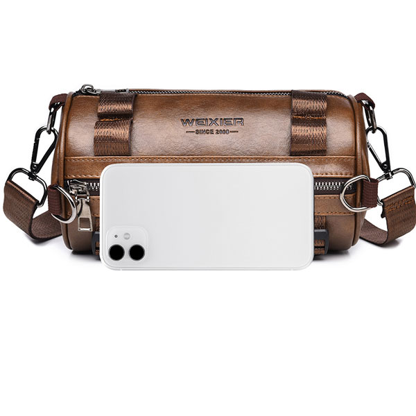 کیف دوشی چرم مردانه ویسیر D800