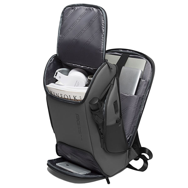 20_bange-7267-grey-14 کیف بنج مدل 7267 کوله پشتی لپ تاپ 15.6 اینچ