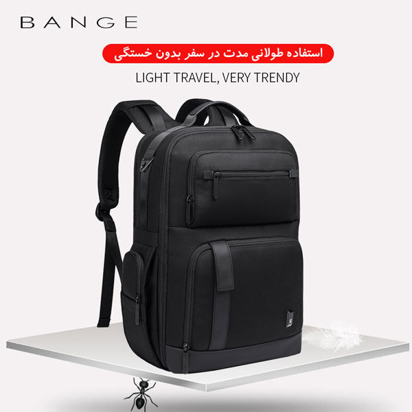 backpack-bange-g61-7 کیف بنج مسافرتی کوله پشتی لپ تاپ 15.6 G61 مشکی