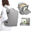 backpack-bange1801-gray-8 کیف مسافرتی کوله پشتی لپ تاپ 15.6 اینچی بنج 1801