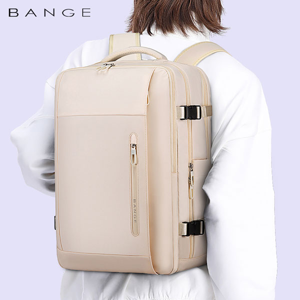 backpack-bange1801-khaki-9 کیف مسافرتی کوله پشتی لپ تاپ 15.6 اینچی بنج 1801