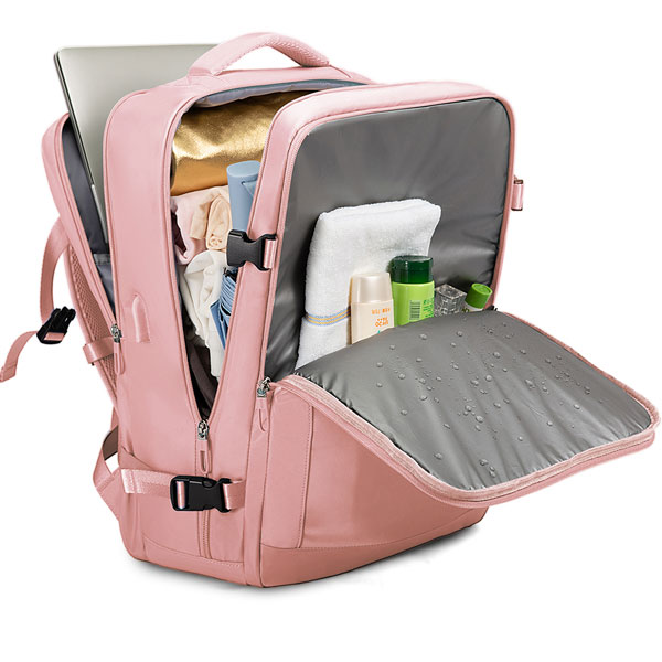 backpack-bange1801-pink-8 کیف مسافرتی کوله پشتی لپ تاپ 15.6 اینچی بنج 1801