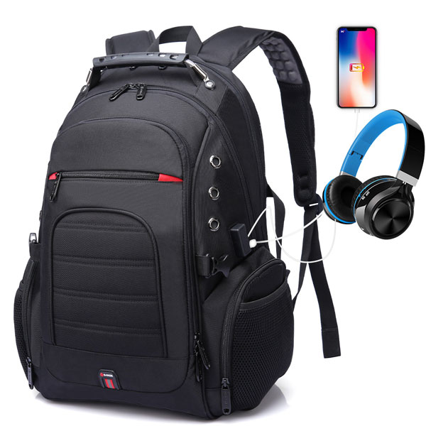 bange-1903-black-1 کیف مدرسه اورجینال کوله پشتی لپ تاپ 17اینچی بنج 1903 مشکی