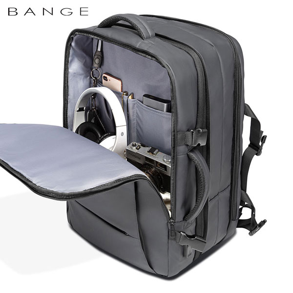 bange-1908-grey-1 کیف مسافرتی 45L کوله پشتی لپ تاپ 17 اینچی بنج 1908D