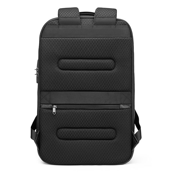 bange-6622-black-29 کیف کوله پشتی لپ تاپ ضد سرقت چرم بنج 6622
