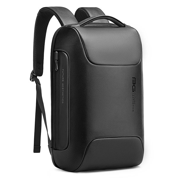 bange-6622-black-34 کیف کوله پشتی لپ تاپ ضد سرقت چرم بنج 6622
