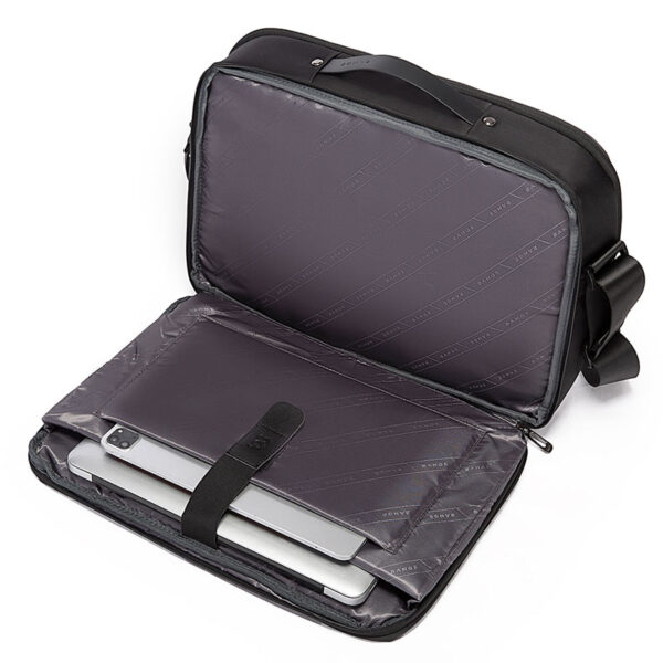 bange-backpack-2849-black-25 کیف دوشی اداری مناسب لپ تاپ 15.6 اینچی بنج 2849