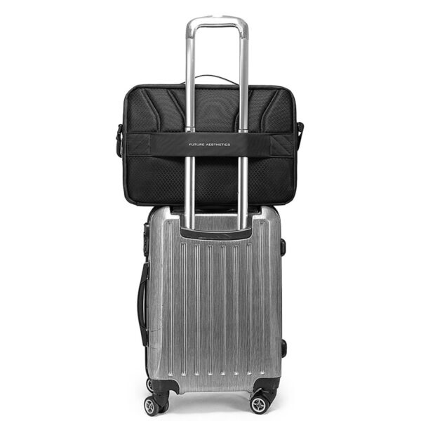 bange-backpack-2849-black-43 کیف دوشی اداری مناسب لپ تاپ 15.6 اینچی بنج 2849