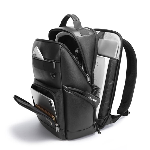 www.kifiki.com-backpack-bange6627-black-16 کیف و کوله پشتی چرم بنج 6627