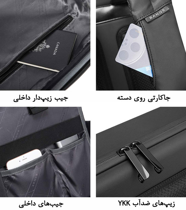کیف و کوله پشتی لپ تاپ ضد سرقت بنج 22092