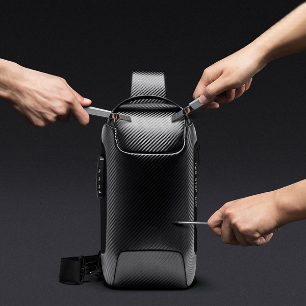 فروش-کوله-ی-تک-بند-ضدسرقت-و-ضد-آب-بنج-bange22085-plus-carbon-waterproof-crossbody-chest-bag کیف کراس بادی فیبرکربن بنج 22085Plus