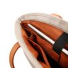 خرید-کیف-دوشی-6803-رنگ-کرم-نمای-بالایی کیف دوشی زنانه کاور لپ تاپ اورجینال بنج BANGE 6803