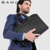 کیف دستی اداری چرم بنج YZ350 مشکی