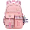کیف-مدرسه-دخترانه-عروسک-دار کیف مدرسه کوله پشتی کره ای اورجینال زد ام بی بی ZM BABY 2232