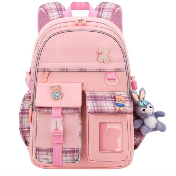 کیف-مدرسه-دخترانه-عروسک-دار کیف مدرسه کوله پشتی کره ای اورجینال زد ام بی بی ZM BABY 2232