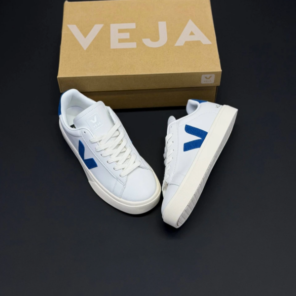 کفش وجا کامپو سفید آبی Veja Campo White Blue