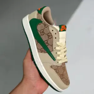10057317 جردن وان لو تراویس اسکات گوچی Air Jordan1 Low X Travis Scott Gucci