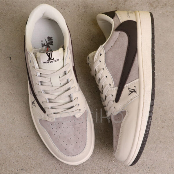 10097816 ایر جردن وان لویی ویتون Travis Scott x Nike Air Jordan 1 Low Louis Vuitton