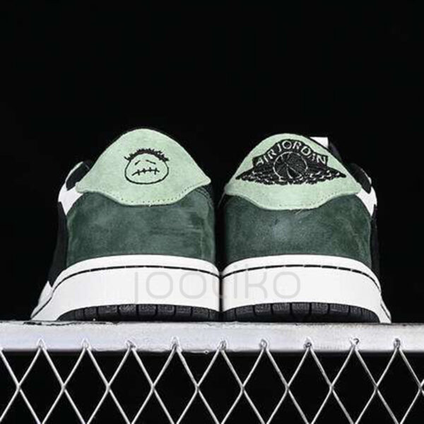 10368667 ایر جردن وان لو Travis Scott x Air Jordan 1 Low OG Green White Black سبز سفید مشکی