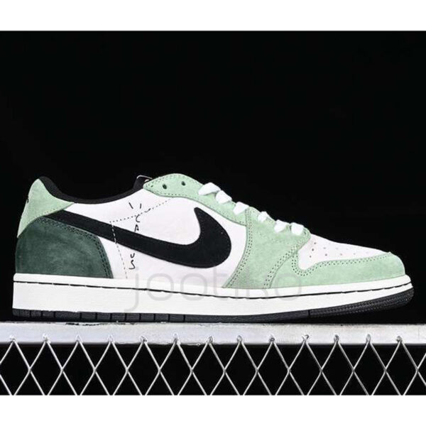 10368668 ایر جردن وان لو Travis Scott x Air Jordan 1 Low OG Green White Black سبز سفید مشکی