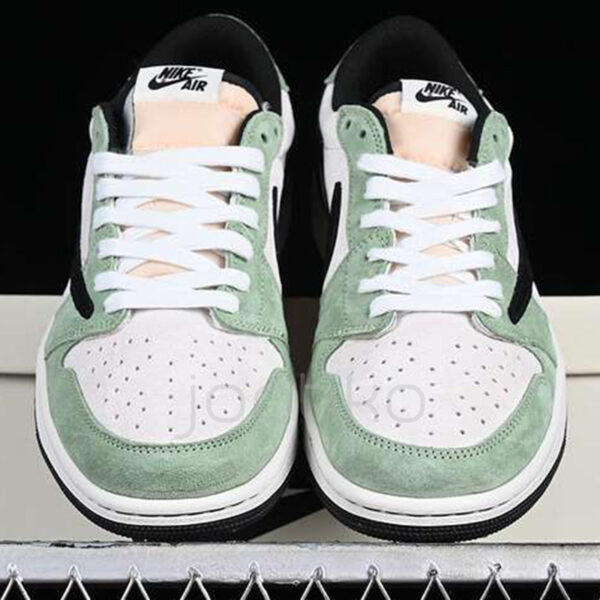 10368669 ایر جردن وان لو Travis Scott x Air Jordan 1 Low OG Green White Black سبز سفید مشکی