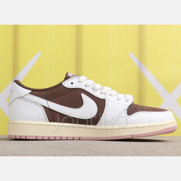 10469888 جردن وان لو Travis Scott x Air Jordan 1 Low OG Dark Pony Pink دارک پونی پینک